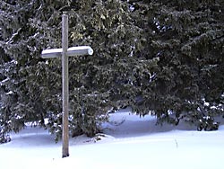 Croix situ&eacute;e entre la Grd Enne et les Pralets
